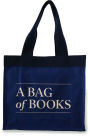 A Bag of Books Tote, 100% Cotton Blue Canvas