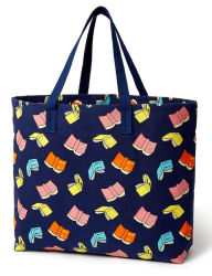 Title: B&N Exclusive Tote - Navy Falling Books