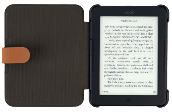 NOOK GlowLight 4 and 4e Cover in Cognac