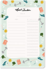 Title: Habit Tracker 50 Sheet Notepad