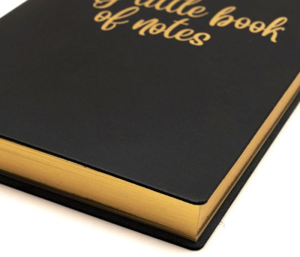 My Little Book of Notes Black Journal w/Gold Foil Embossing