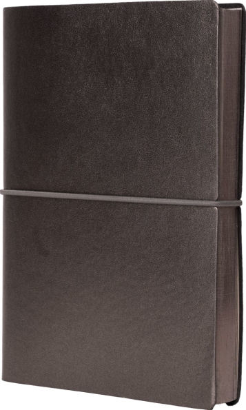 Smooth Black Leather Journal w/ Snap