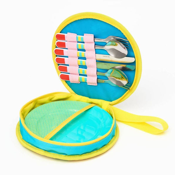 Abstract Coral Picnic Set