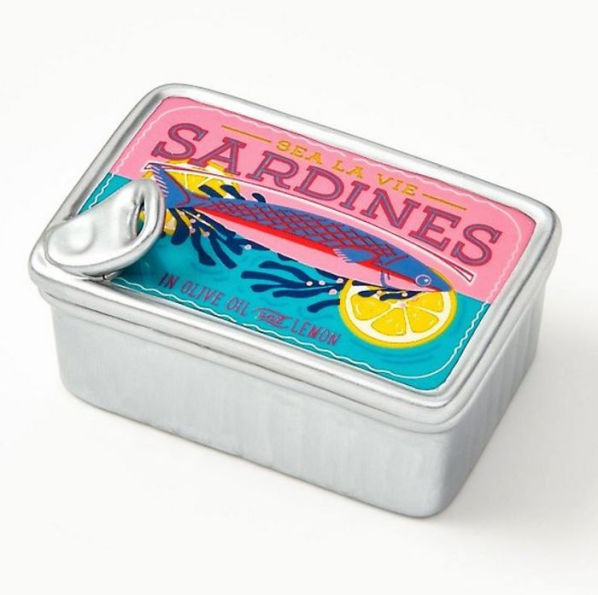 Sardines Trinket Dish With Lid