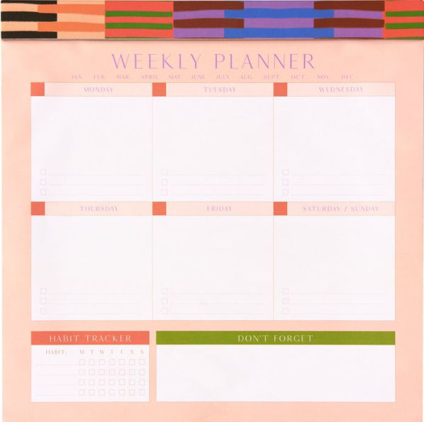 Colorful Planner Notepads S 3 By Form + Pac 