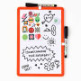 Checkered Icons Dry Erase Board Set