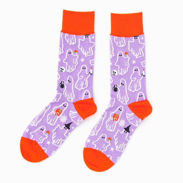 Glow In The Dark Ghost Socks