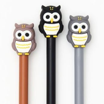 Owl Gel Pens, Assorted