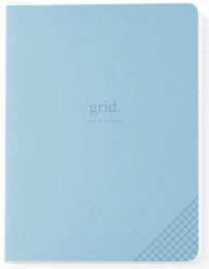 Title: Grid Composition Notebook - Blue