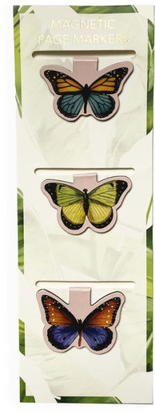 Bookmark Magnetic 3 Butterflies