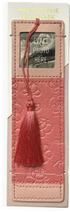 Title: Leatherette Photo Bookmark Pink