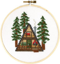 Title: A-Frame DIY Cross Stitch Kit