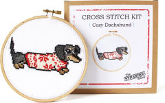 Alternative view 3 of Cozy Dachshund DIY Cross Stitch Kit