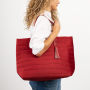 Alternative view 5 of B&N Exclusive Red Quilted Velvet Tote