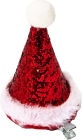 Clip on Glitter Santa Hat