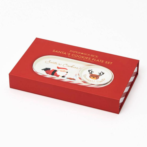 Santa's Cookies Nesting Plate Set