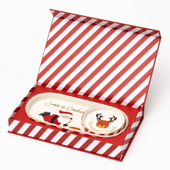 Santa's Cookies Nesting Plate Set