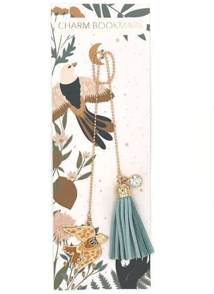 Charm Chain Tassel with Bird Bookmark