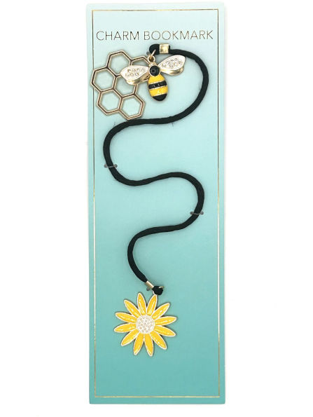 Charm Cord Bee with Flower Bookmark