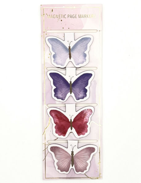 S4 Magnet Bookmarks Garden Series Butterflies