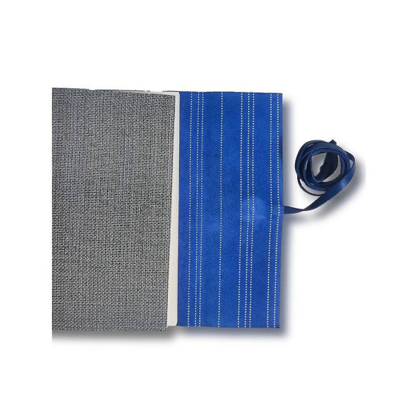 Handstitched Blue Suede Journal