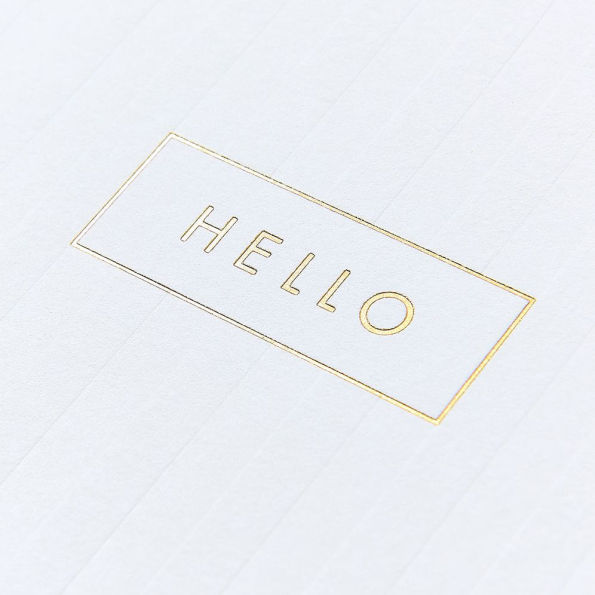 Hello Stripe Thank You Card Set