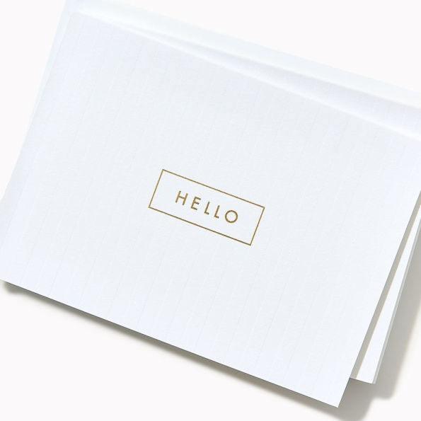 Hello Stripe Thank You Card Set