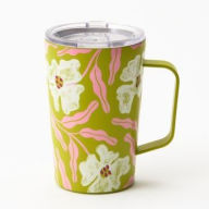 Title: Funky Floral Travel Mug