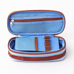 Alternative view 2 of Blue Grid Expandable Pencil Case