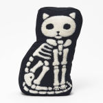 Alternative view 1 of Cat Skeleton Pillow