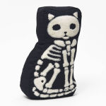Alternative view 2 of Cat Skeleton Pillow