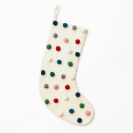 Title: Multi Colored Pom Stocking