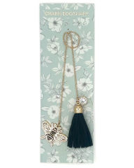 Title: Charm Bee Bookmark with Black Tassel