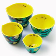 Title: Midnight Tulip Measuring Cups