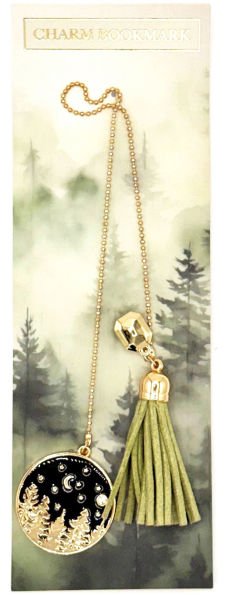 Charm Bookmark Gold Forest Tree Charm