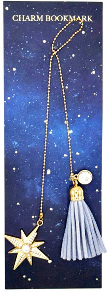 Charm Bookmark Starburst Charm with Tassel