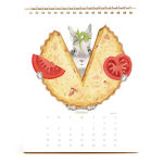 Alternative view 3 of 2026 Dear Hancock Bunny Calendar-Hare at the Caf