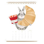 Alternative view 7 of 2026 Dear Hancock Bunny Calendar-Hare at the Caf