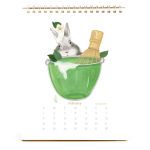 Alternative view 10 of 2026 Dear Hancock Bunny Calendar-Hare at the Caf