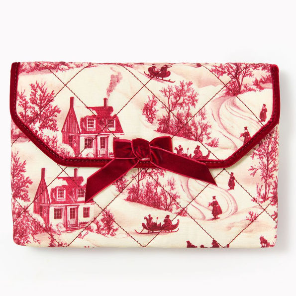 Winter Velvet Book Pouch