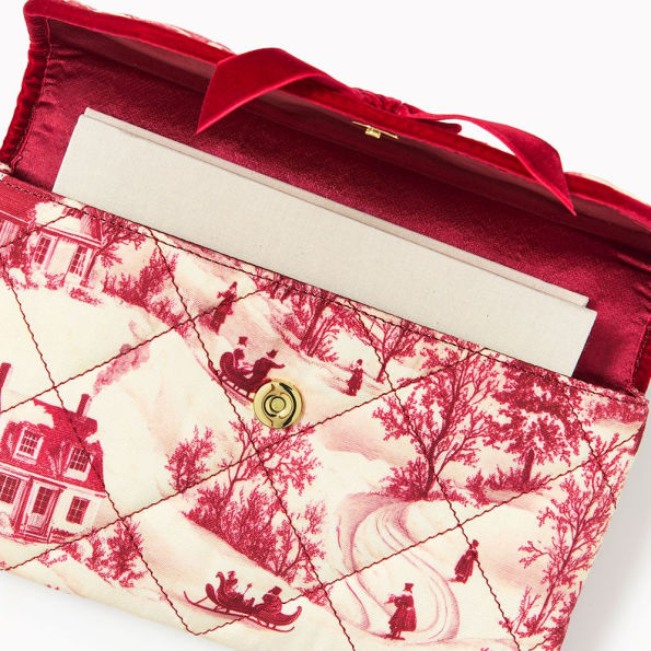 Winter Velvet Book Pouch