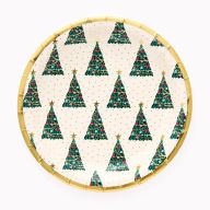 Title: Festive Tree Round Plates
