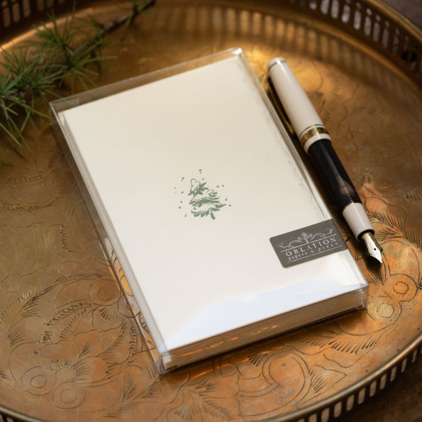 Snowy Pine Holiday Stationery Box Set