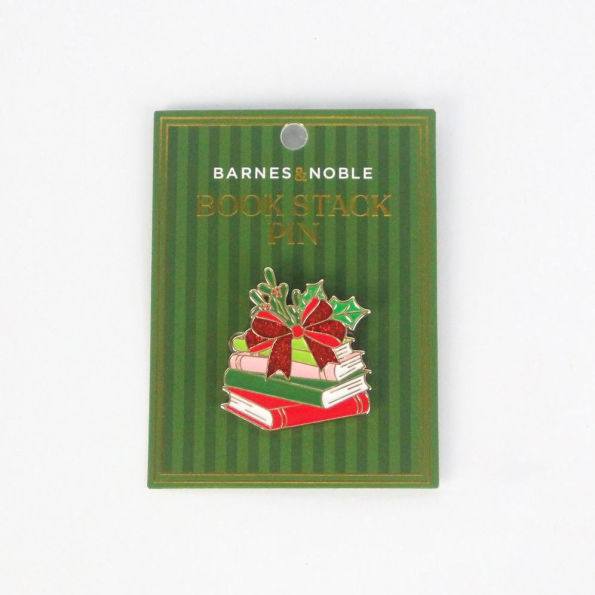 Book Stack Pin