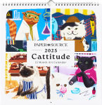 Alternative view 1 of 2025 Paper Source Catitude Wall Calendar 12 x 12