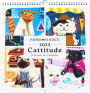 2025 Paper Source Catitude Wall Calendar 12 x 12