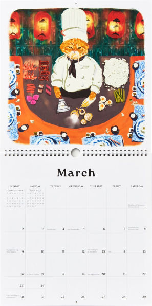 2025 Paper Source Catitude Wall Calendar 12 x 12