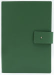 Alternative view 1 of Green Leather Journal with Button Closure and Dotted pages