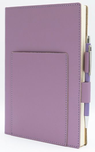 Purple Leather Journal with pen included and Blank Pages