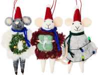 Alternative view 1 of Felted Holiday Mice, Assorted 3 Styles